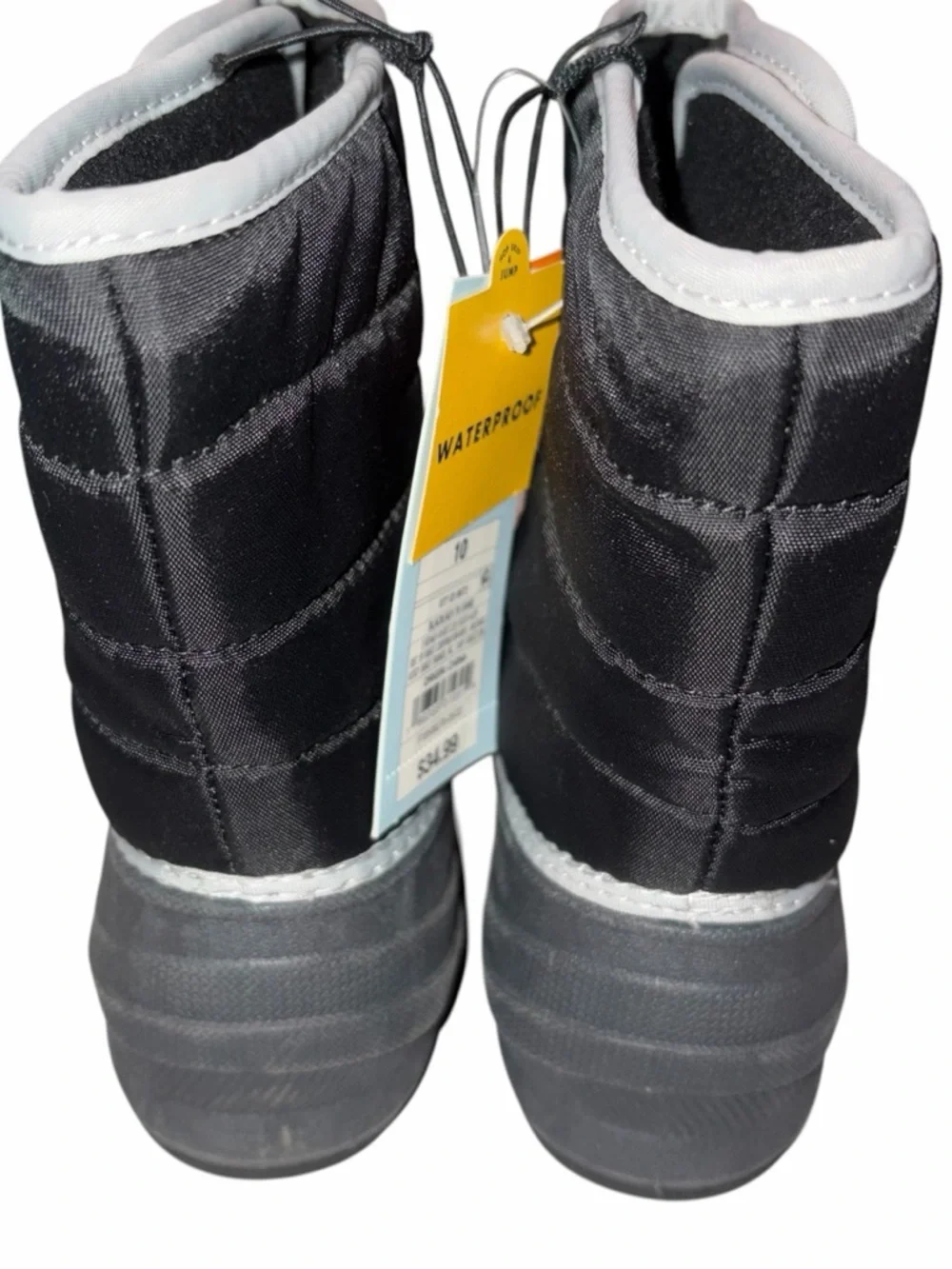 NEW Cat & Jack Black Dane Insulated Waterproof Winter Boots Toddler size 10